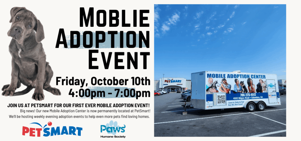 1st Mobile Adoption Event in Partnership with Petsmart!